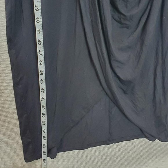 Lane Bryant Wrap Sheath Dress Womens 26/28 (4x) Black Sleeveless Stretch NWT - Picture 8 of 9